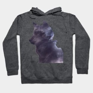 Space Wolf Silhouette Hoodie